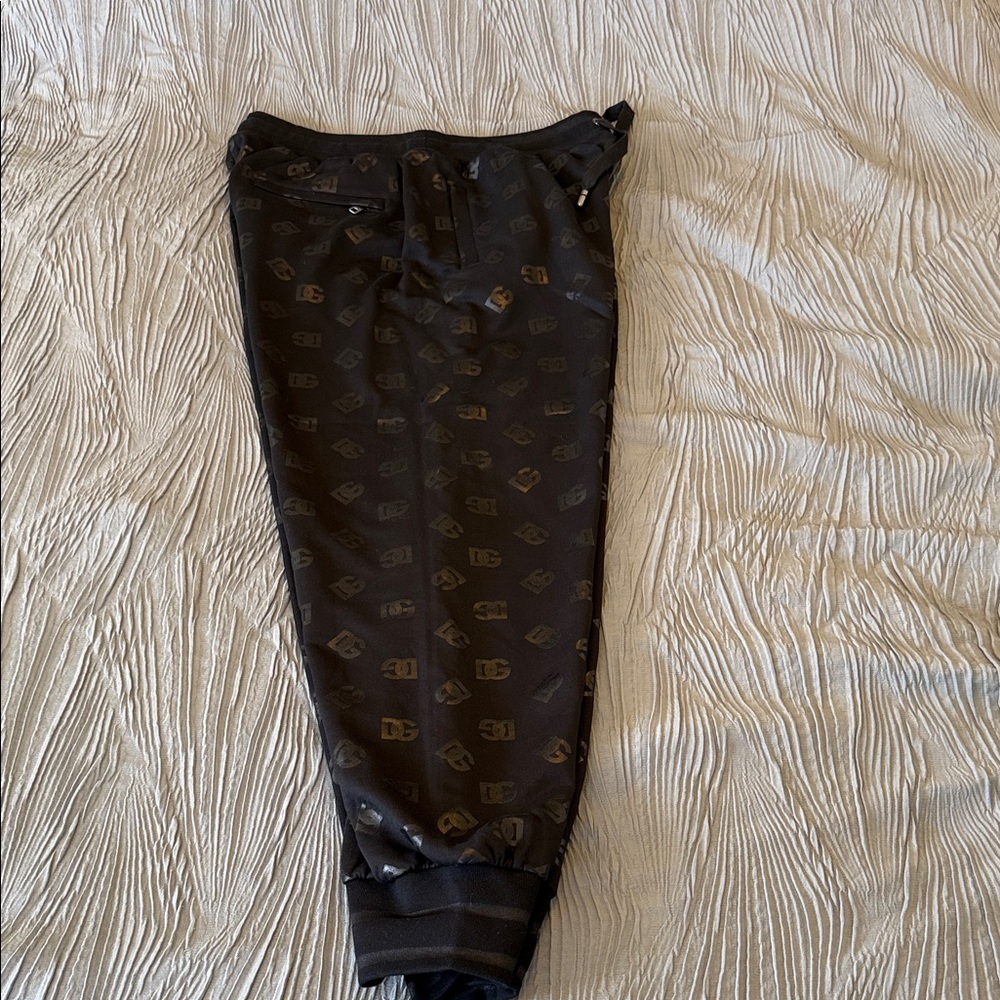 Dolce & Gabbana Black Joggers with black Accents.Authentic!